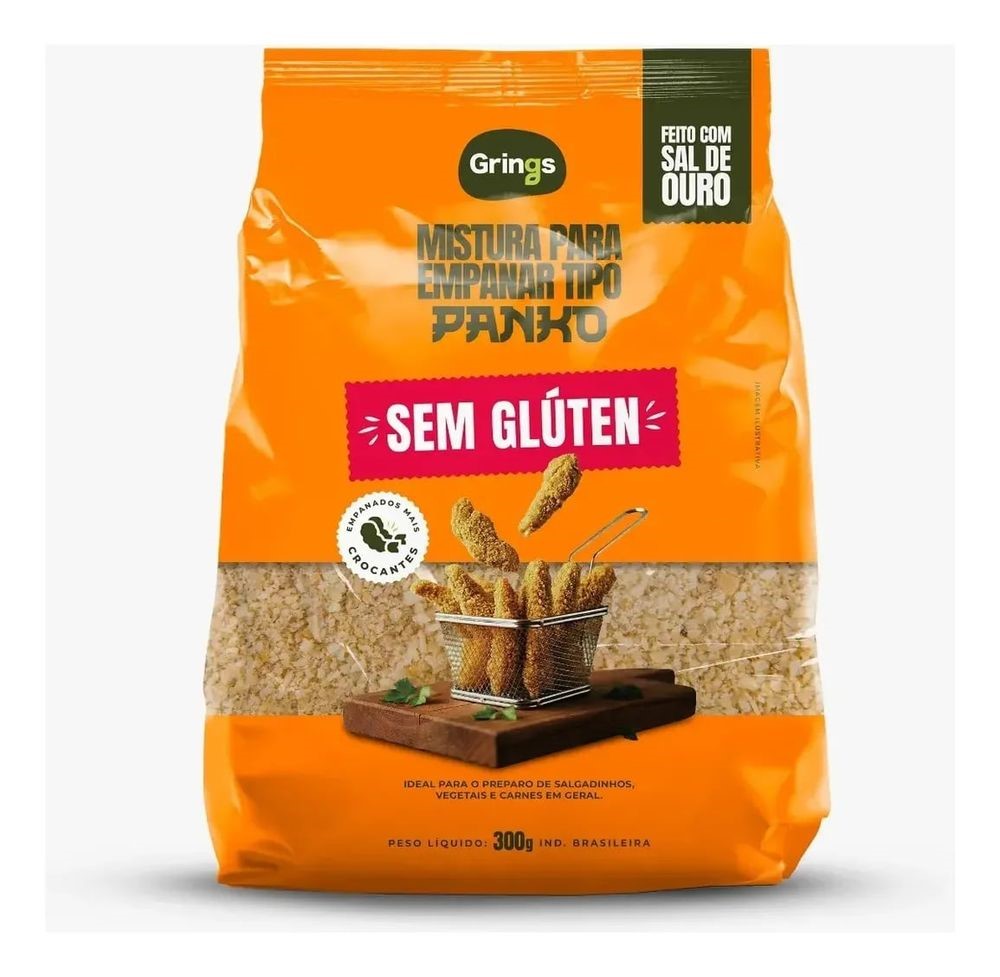 Mistura Para EmpanarTipo Panko Grings sem Glúten 300g