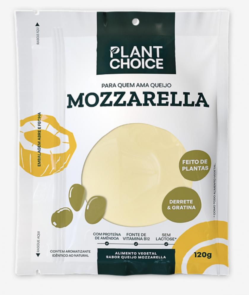 Mussarela Vegetal Fatiada Plant Choice 120g refrig.