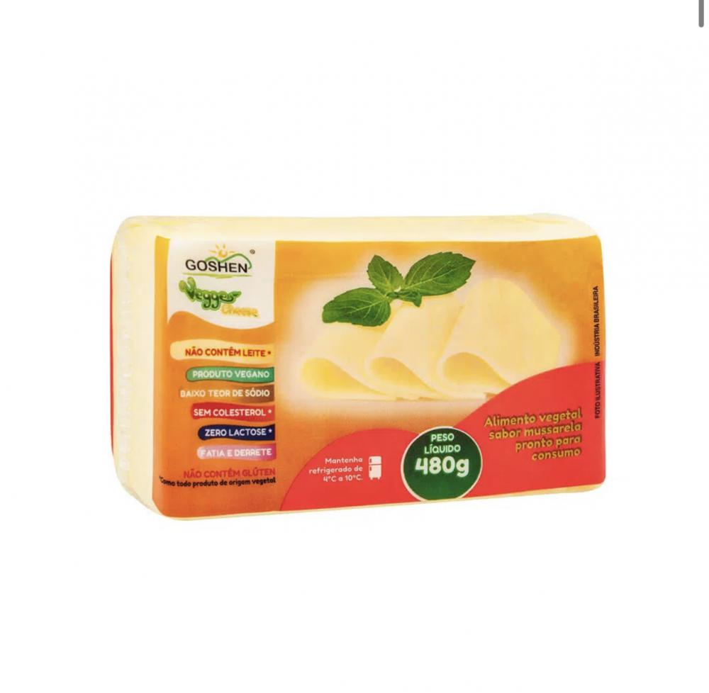Mussarela vegetal Goshen 480g refrig.