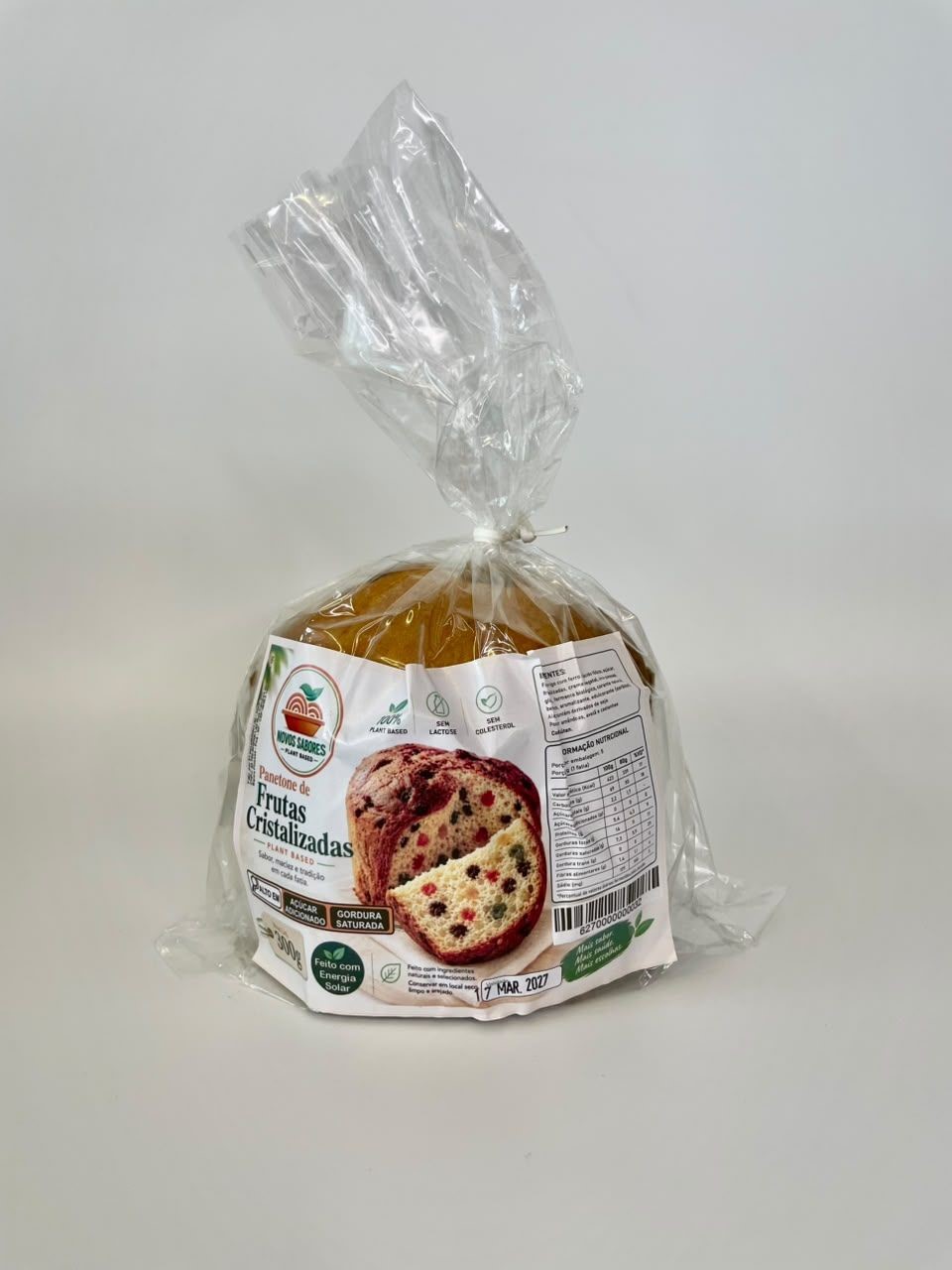 Panettone Vegano Frutas Cristalizadas Novos Sabores 300g