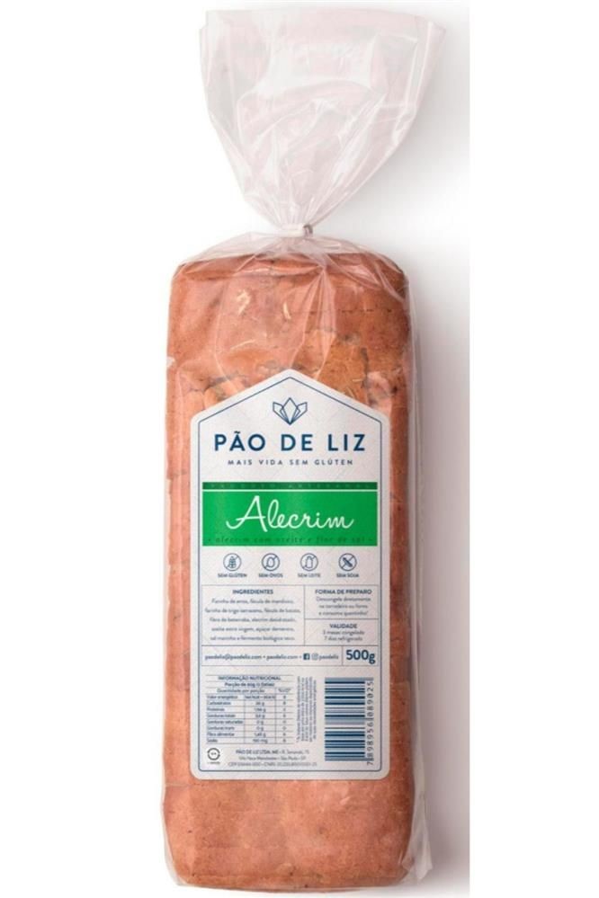 Pão Sem Glúten  Alecrim Pão De Liz  500g refrig.