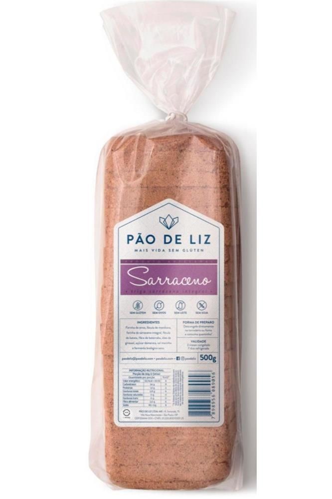 Pão Sem Glúten Sarraceno Pão De Liz  500g refrig.