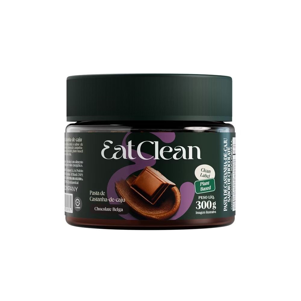 Pasta De Castanha de Caju Chocolate Belga Eat Clean 300g