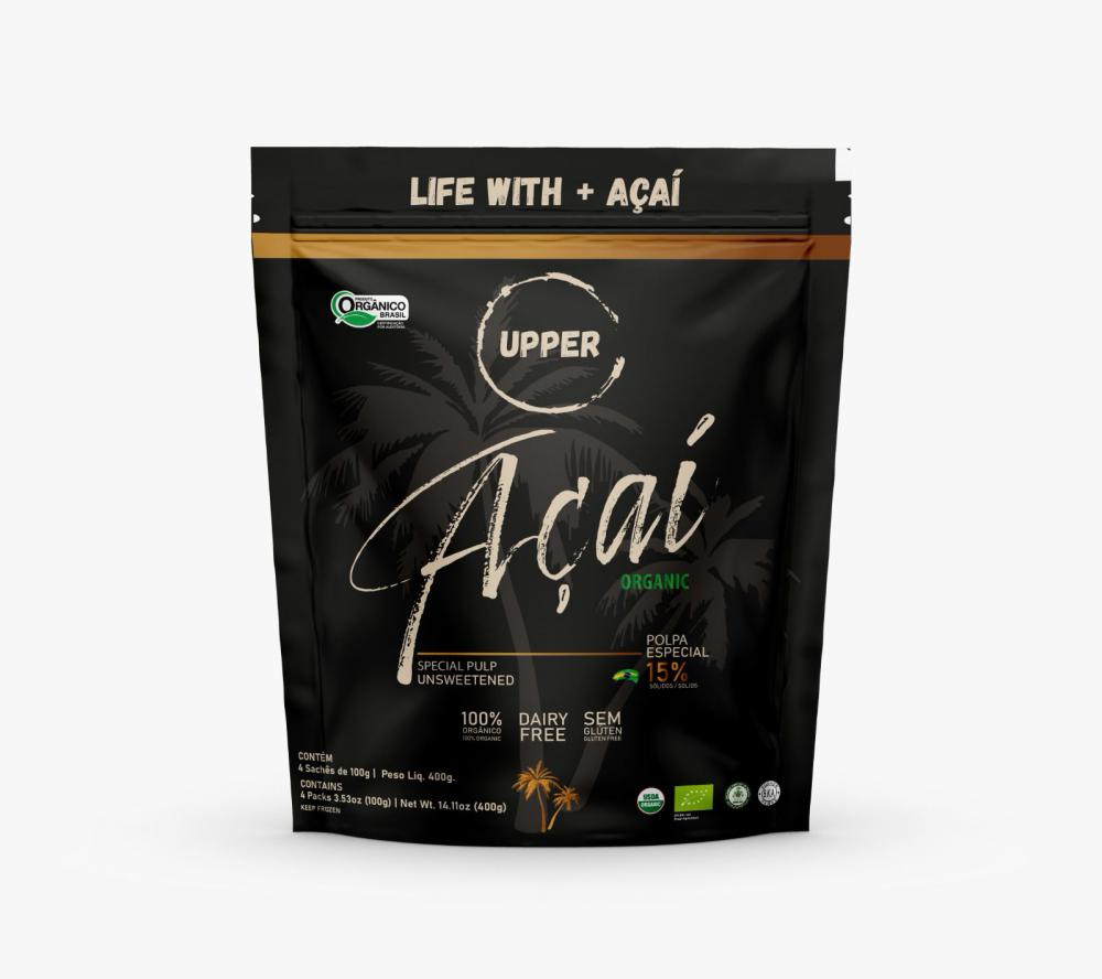 Polpa de Acai Organico Upper 400g refrig.