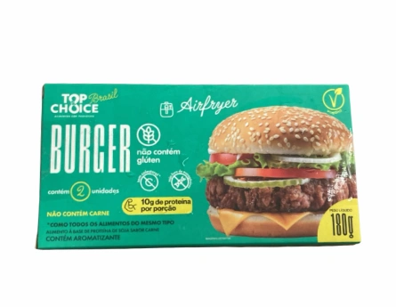 Burger Vegetal Sabor Carne Top Choice 180g refrig.