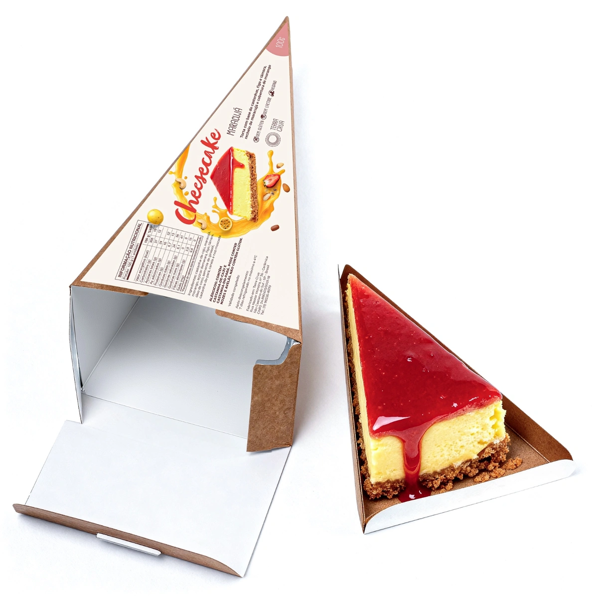 Cheesecake de Maracuja com Morango Terra Crua 100g refrig.