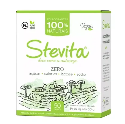 Adoçante em Pó 50 Sachês Stevita