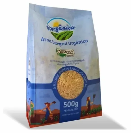 Arroz Integral Orgânico Biorganica 500g