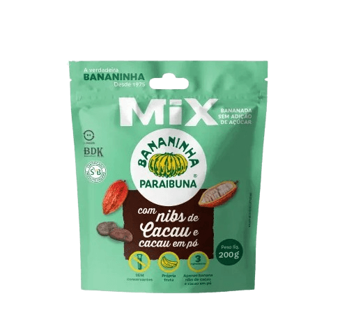Bananinha Com Nibs Sem Adição de Açúcar Paraibuna 200g
