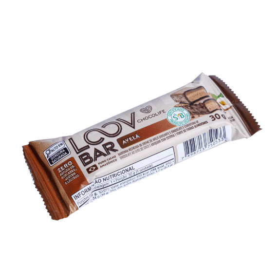 Barra de Chocolate Bar Avela Loov 30g