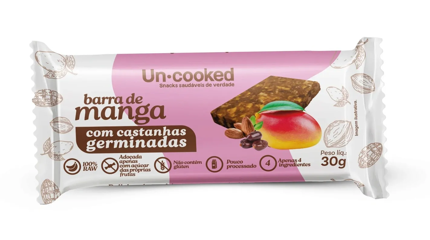 Barra de Manga com Castanhas Germinadas Uncooked 30g