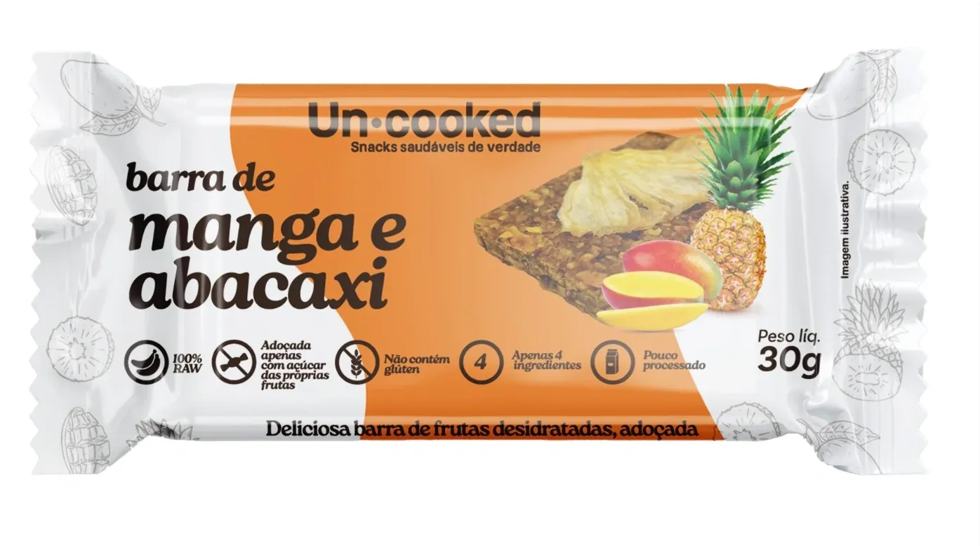 Barra de Manga e Abacaxi Uncooked 30g