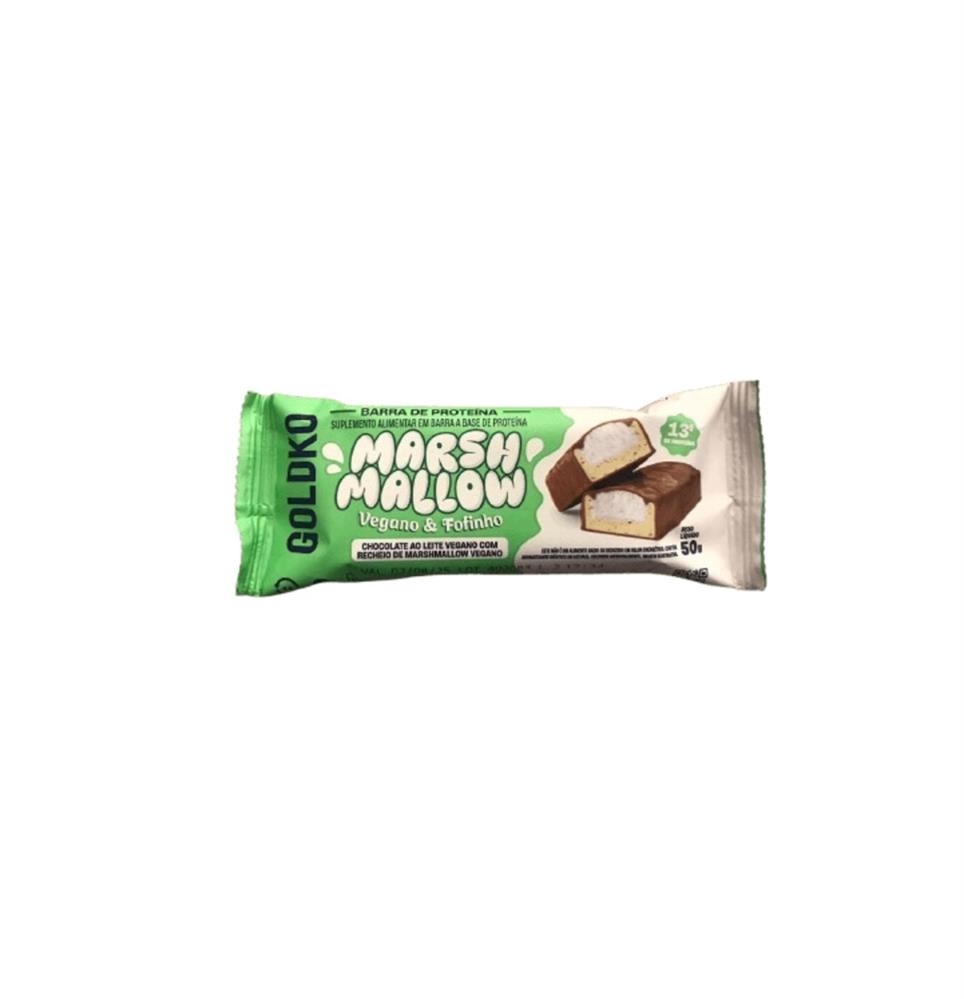 Barra de Proteina ao Leite de Coco + Marshmallow Vegano Goldko 50g