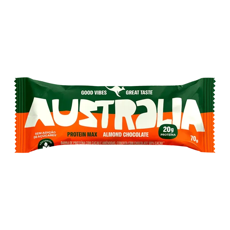 Barra de Proteína Australia Almond Chocolate Harts 70g