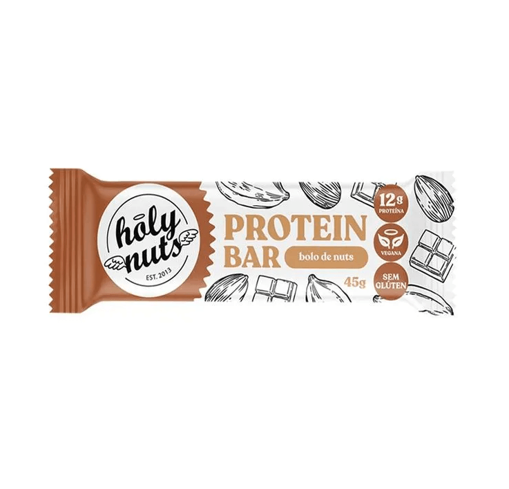 Barra de Proteina Bolo de Nuts Holy Nuts 45g