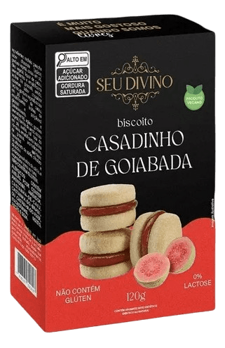 Biscoito Casadinho com Goiabada Sem Glúten Seu Divino 120g