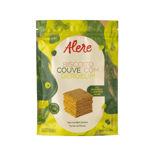 Biscoito Couve com Gergelim Alere 55g
