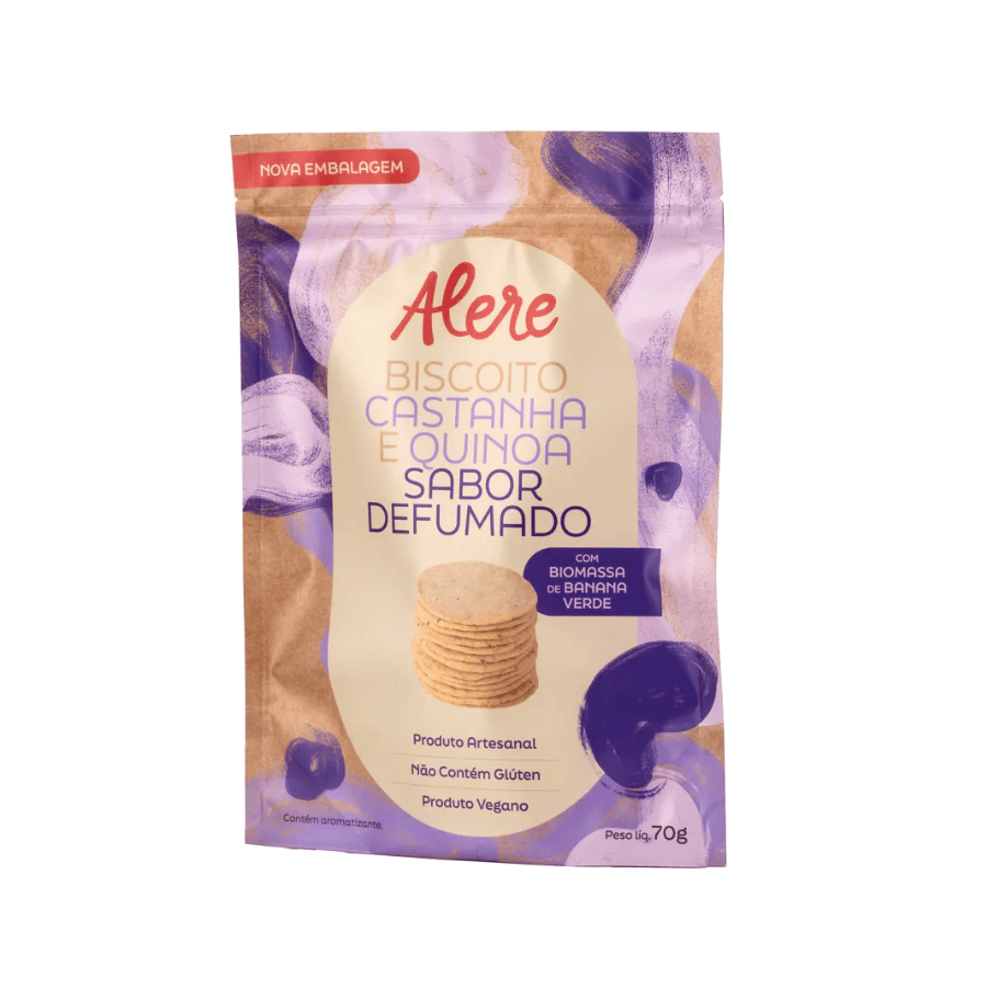 Biscoito De Castanha E Quinoa Defumado Alere  70g