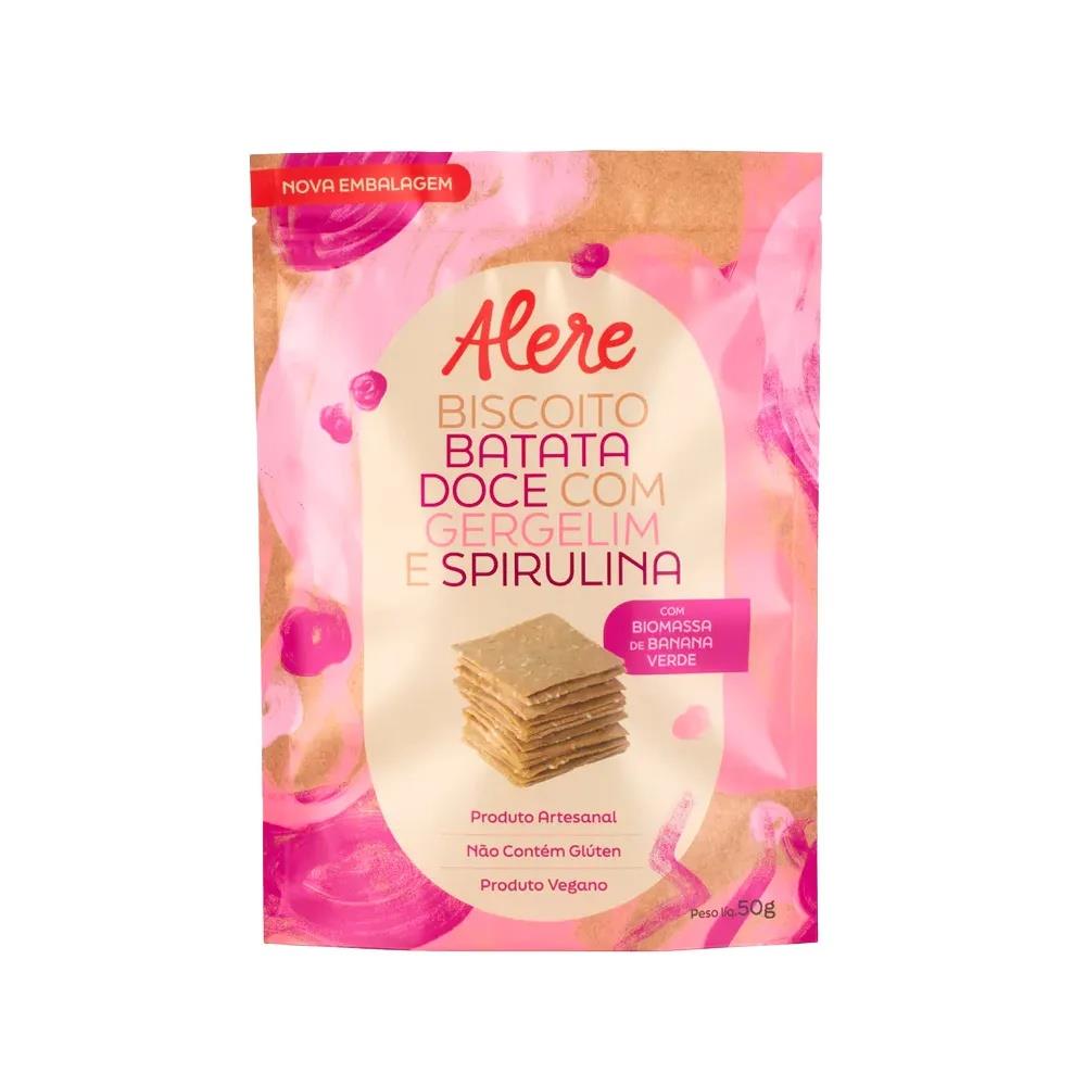 Biscoito De Gergelim E Spirulina Alere 50g