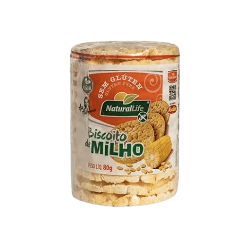 Biscoito de Milho Sem Glúten Grande Natural Life 80g