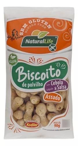Biscoito de Polvilho Cebola e Salsa Sem Glúten Natural Life 90g