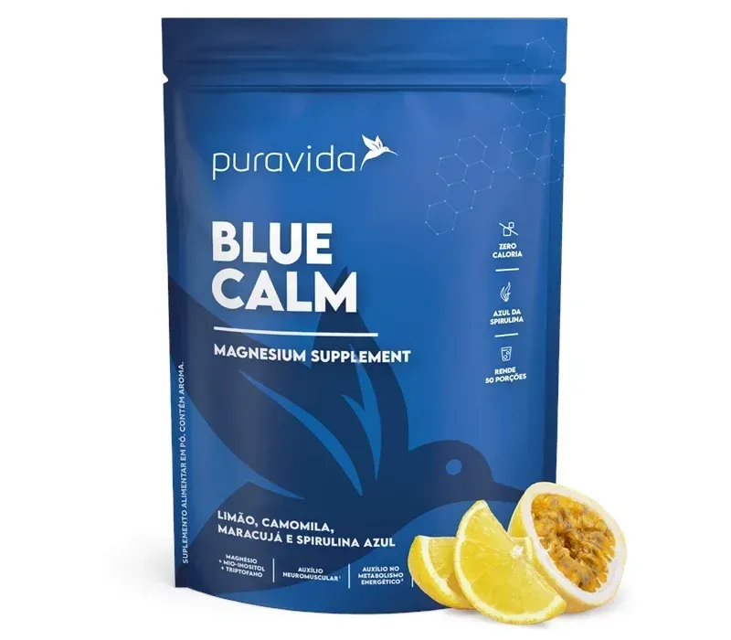 Blue Calm Limão e Maracujá Puravida 250g