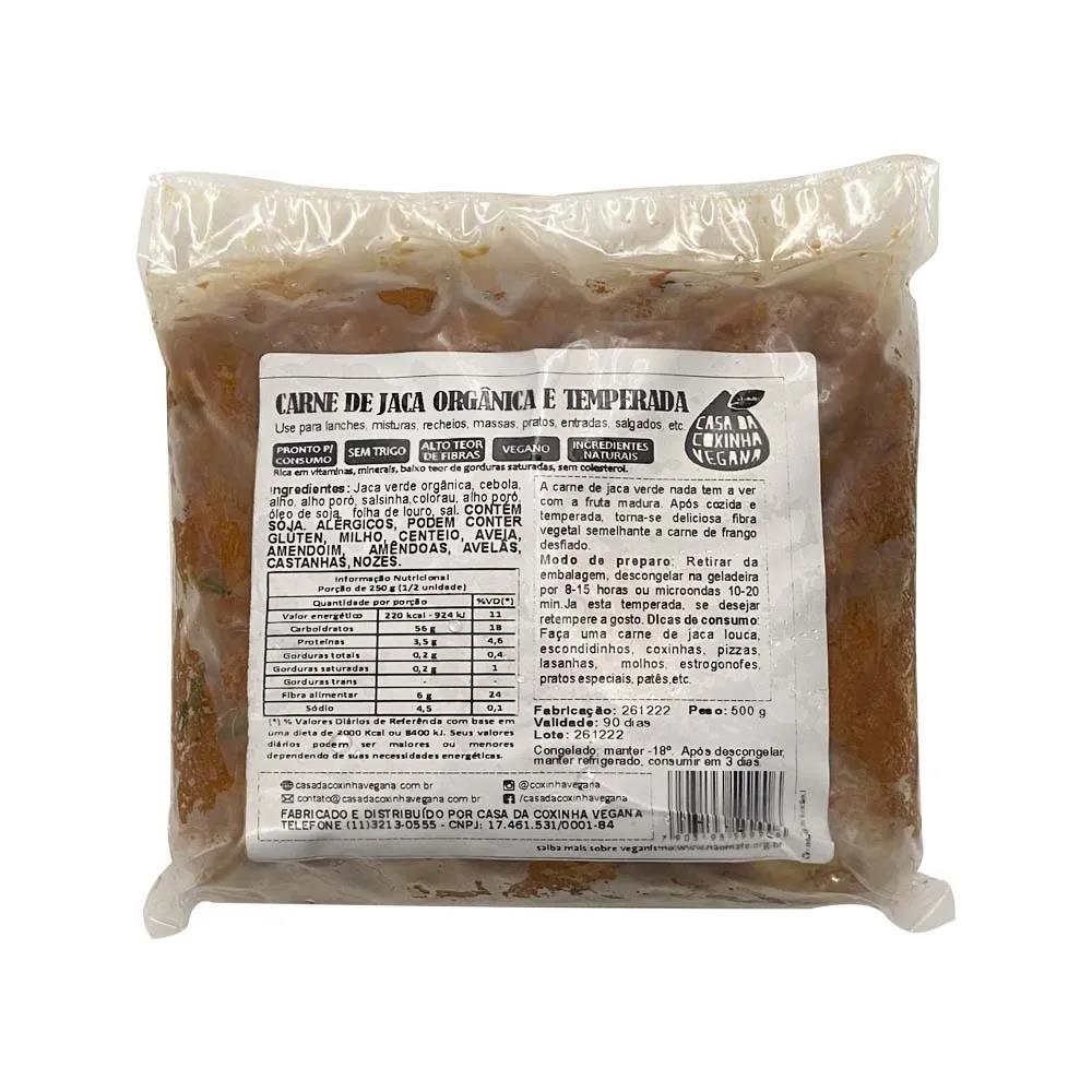 Carne de Jaca Temperada Casa da Coxinha Vegana 500g refrig.