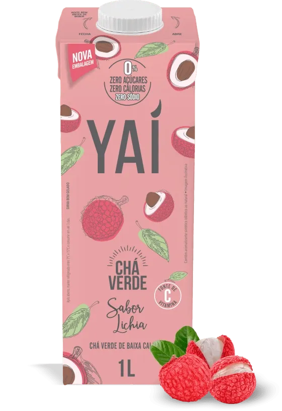 Chá Verde Sabor Lichia Yaí 1L