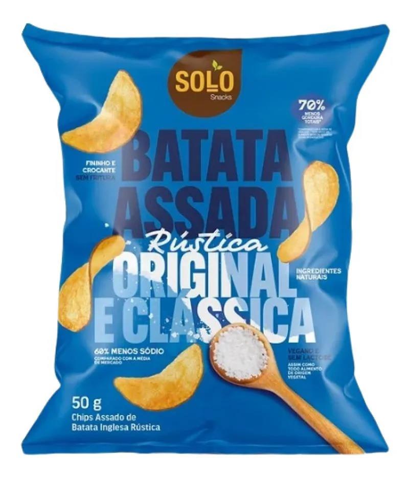 Chips Assado de Batata Rustica Original Solo 50g