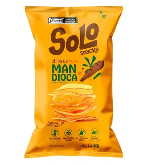 Chips de Mandioca Solo Snacks 42g