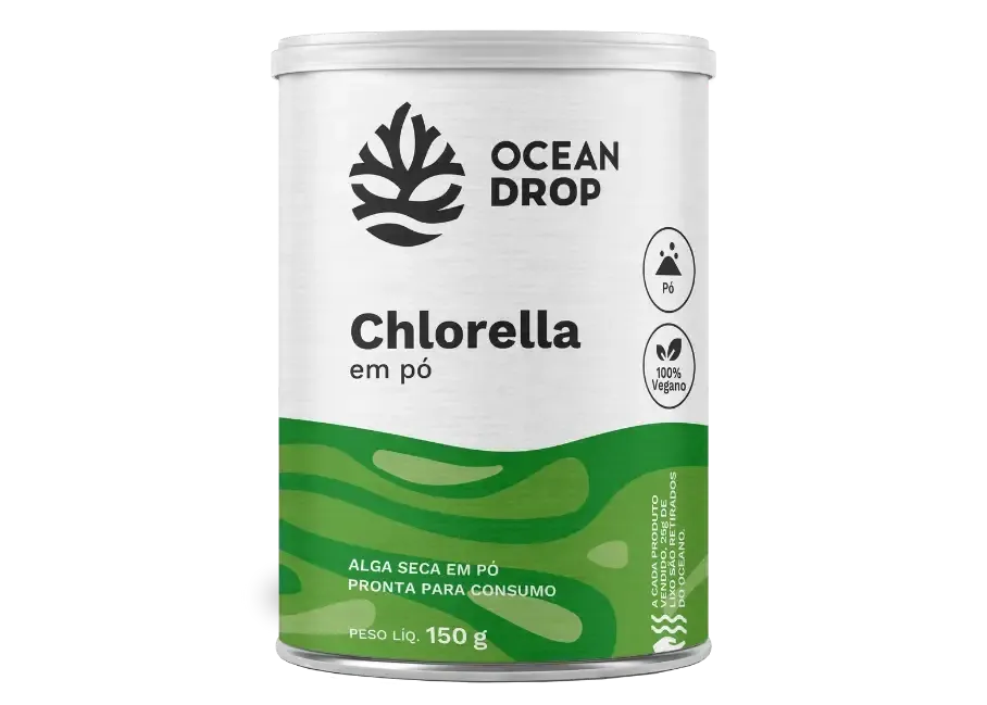 Chlorella em Pó Ocean Drop 150g