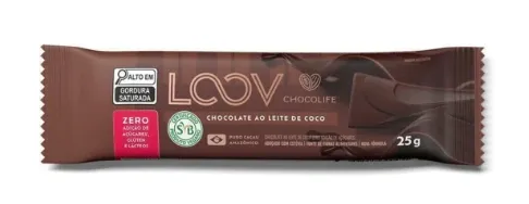 Chocolate ao Leite de Coco Loov 25g