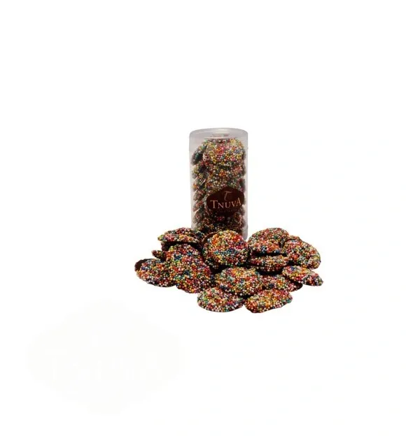 Chocolate Vegano Pastilhas Coloridas Tubo Tnuva 100g