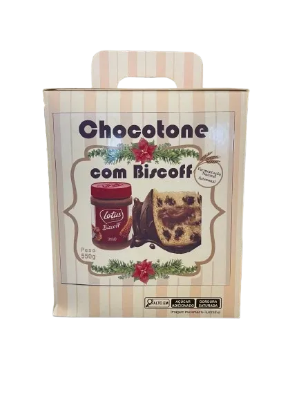 Chocotone Vegano com Biscoff New Flavor 550g