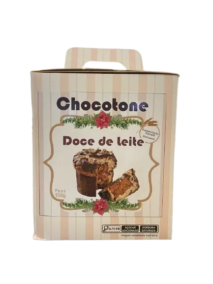 Chocotone Vegano com Doce de Leite New Flavor 550g