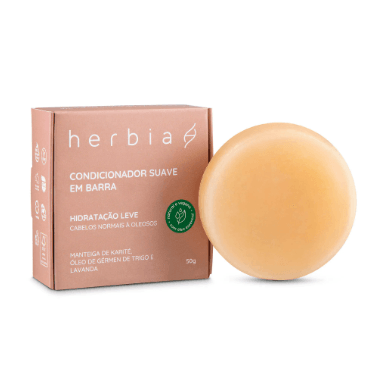 Condicionador Suave em Barra Hidratação Leve Herbia 50g