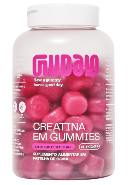 Creatina Em Gummies Sabor Frutas Vermelhas Guday 60 Gomas