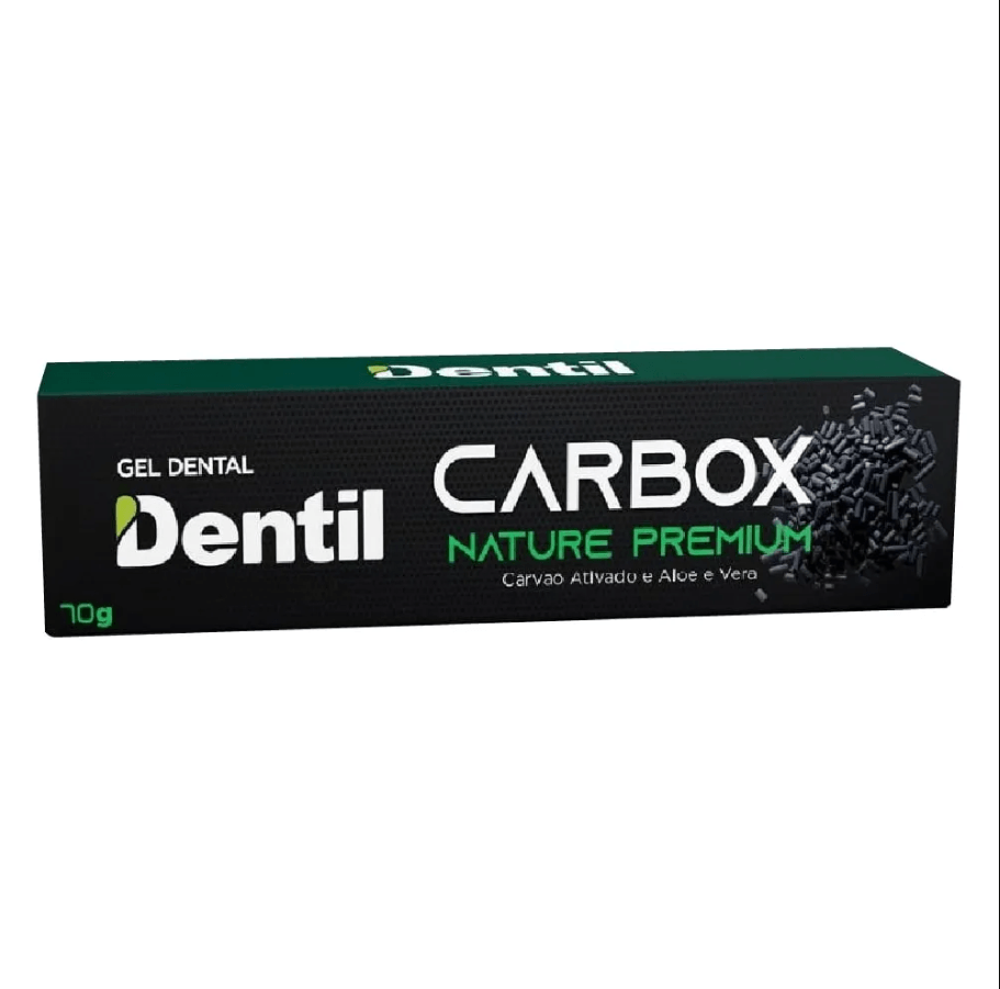 Creme Dental Carbox Nature Premium com Carvão Ativado Dentil 70g