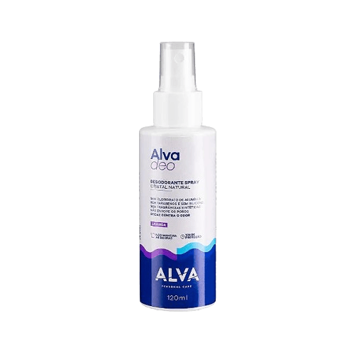 Desodorante Spray Cristal Natural Lavanda Vegano Alva 120ml