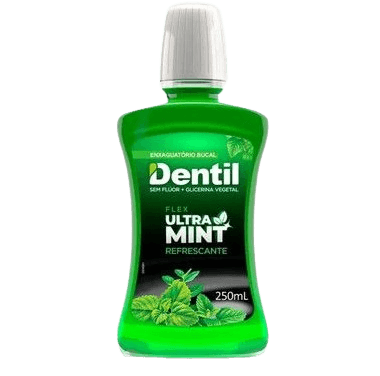 Enxaguante Bucal Ultra Mint Refrescante sem Flúor Dentil 250ml