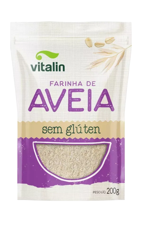 Farinha De Aveia Integral Sem Gluten Vitalin 200g