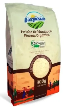 Farinha de Mandioca Flocada Orgânica Biorgânica 300g