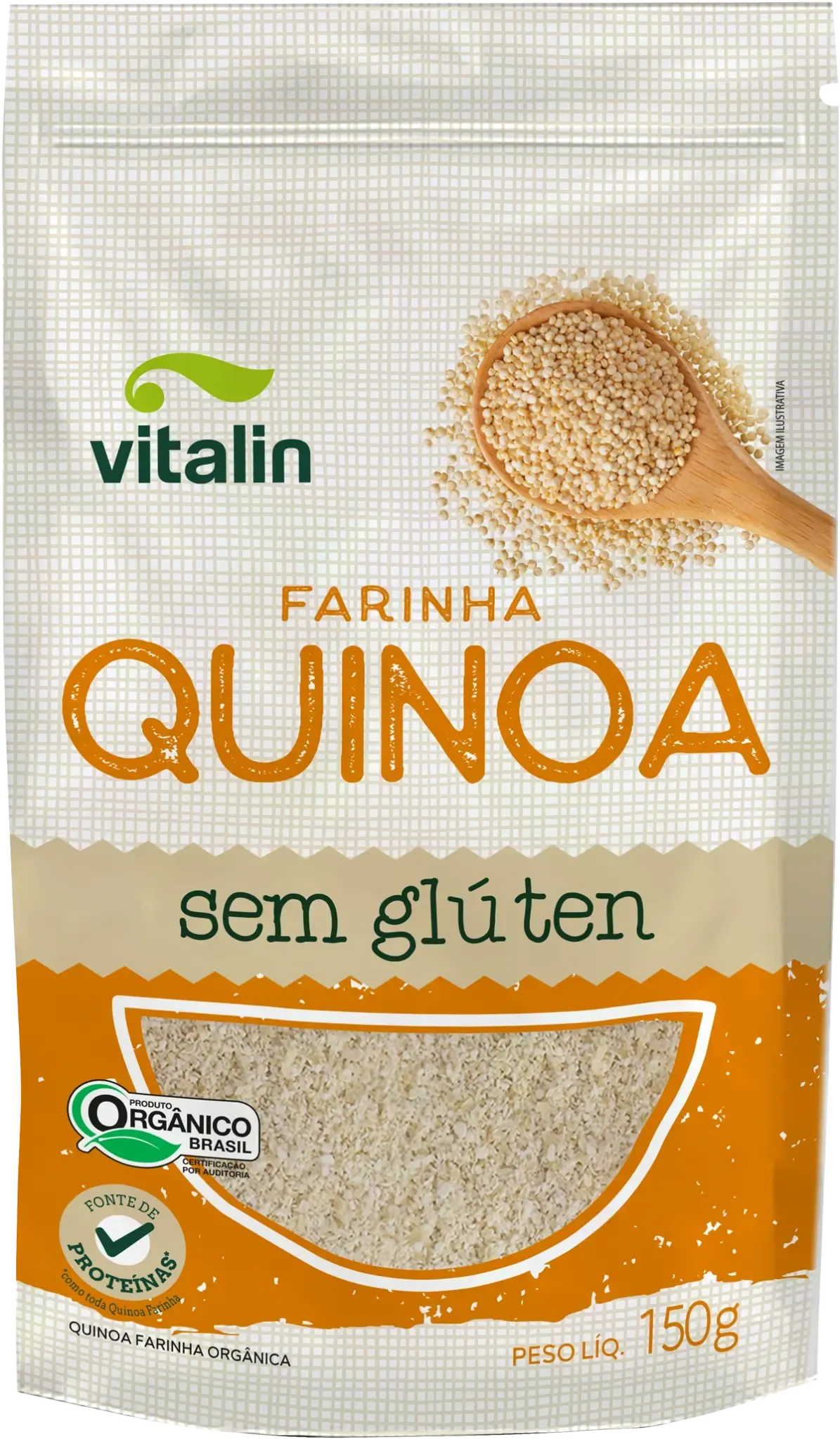 Farinha de Quinoa Real Organica Vitalin 150g