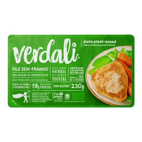 Filé de Frango Vegetal Verdali 230g refrig.