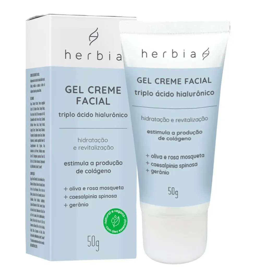 Gel Creme Facial Herbia 50g