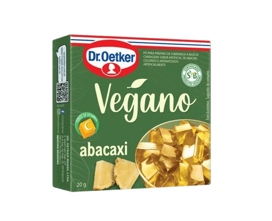 Gelatina Vegana Sabor Abacaxi Dr Oetker 20g