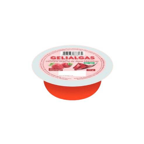 Gelatina Vegetal Pronta Sabor Morango 70g