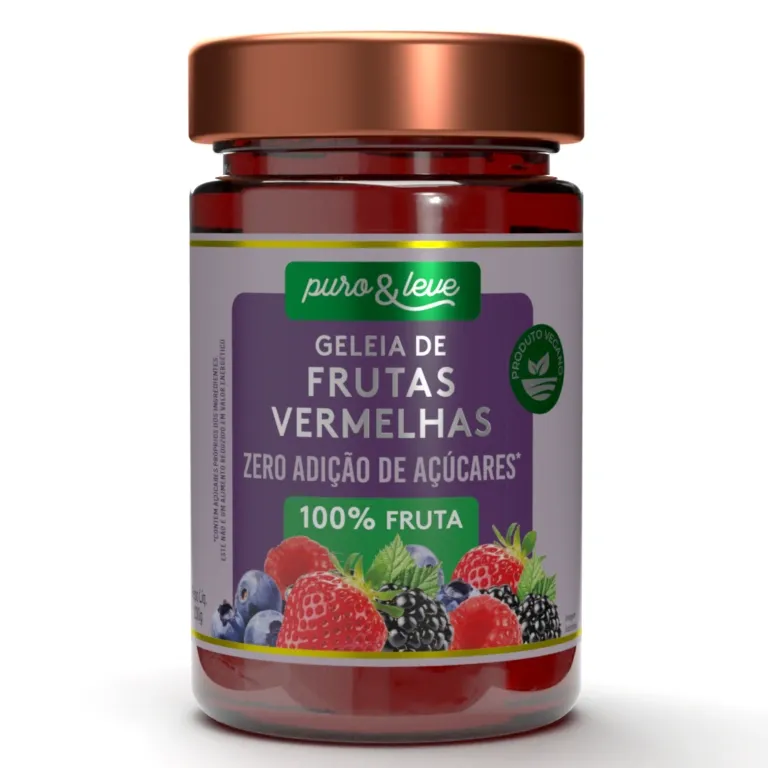 Geleia de Frutas Vermelhas sem Açúcar Puro e Leve 230g
