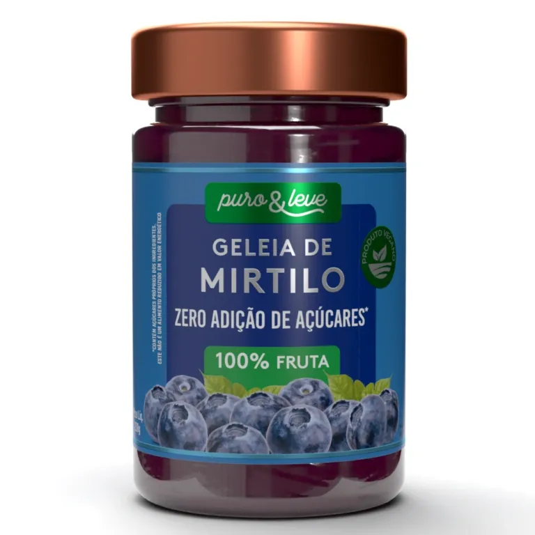 Geleia de Mirtilo sem Açúcar Puro e Leve 230g