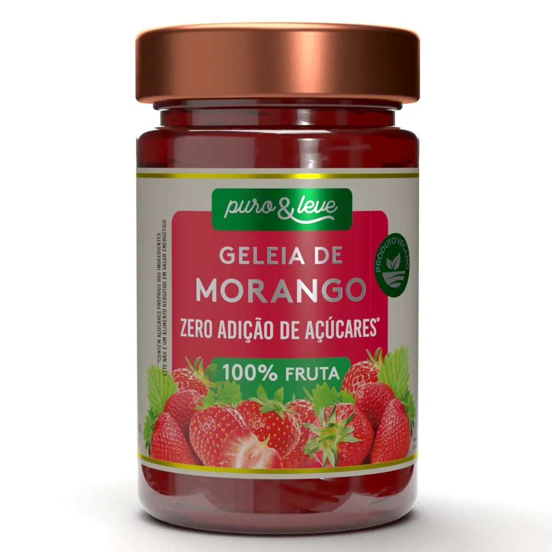 Geleia de Morango sem Açúcar Puro e Leve 230g